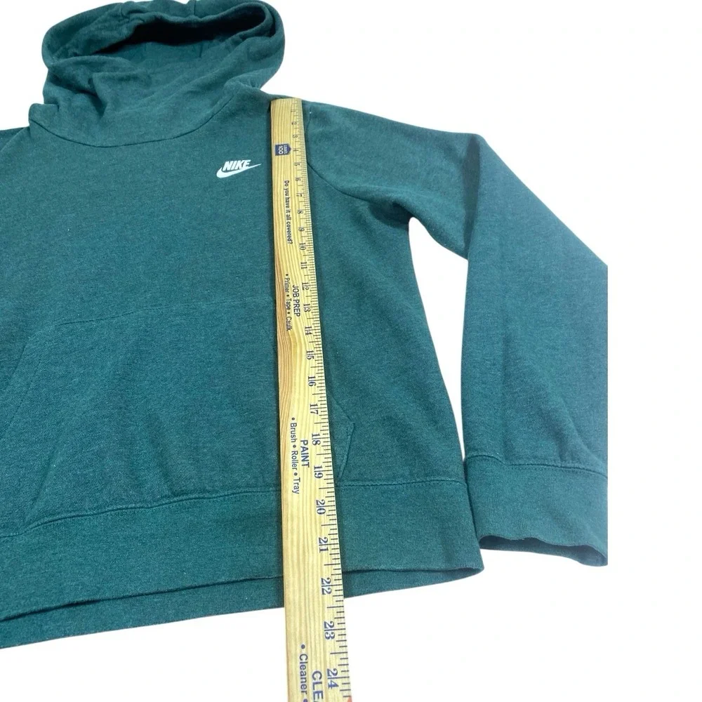 Nike‎ Essential Funnel Neck Fleece Pullover Hoodie Women MEDIUM Green Workout